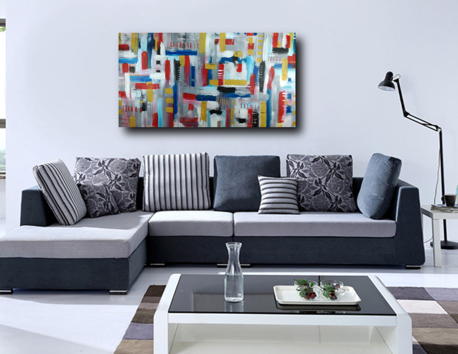 quadri astratti grandi dimensioni 180x90 per soggiorno 