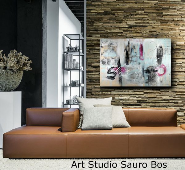 grande dipinto su tela astratto 120x80 - immagine 3
