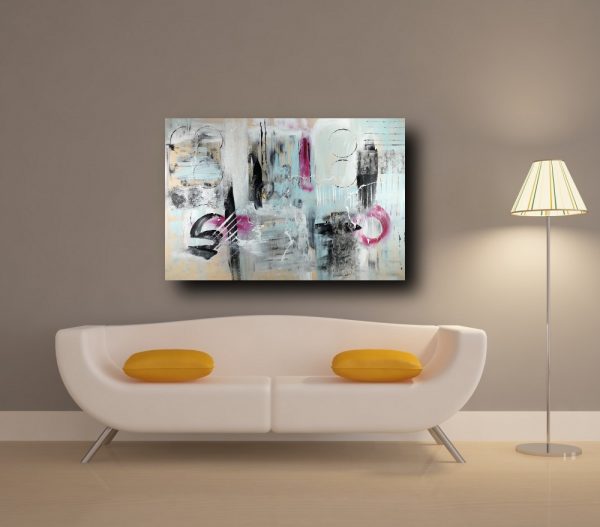 grande dipinto su tela astratto 120x80 - immagine 4