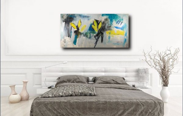 quadri per salotto grandi dimensioni 180x90 astratto - immagine 4