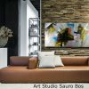 dipinti astratti grandi dimensioni su tela 150x80 - immagine 3