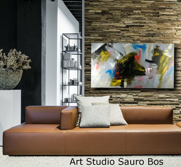 dipinti astratti grandi dimensioni su tela 150x80 - immagine 3