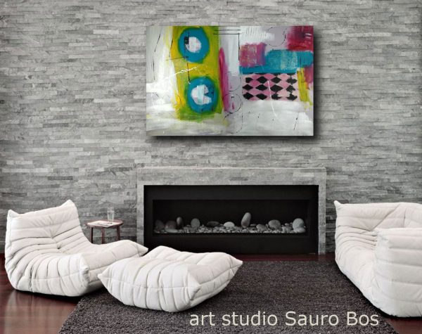 astratto su tela 120x80 - immagine 4
