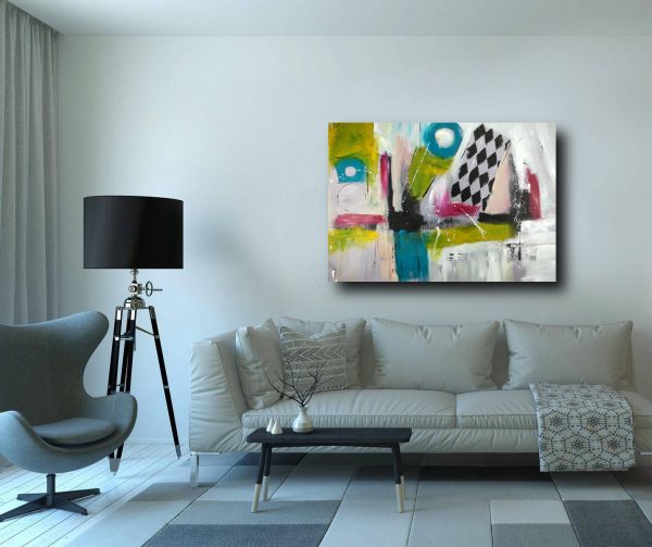 quadro su tela  120x80 astratto - immagine 4
