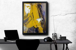 dipinto con cornice astratto za021 300x200 - quadro-astratto-su-tela-za021