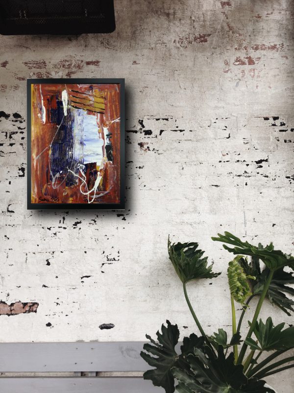 quadro su tela astratto 30x40 con cornice za018 - immagine 4