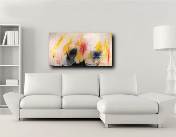 dipinti astratti informali per soggiorno 160x80 - immagine 3