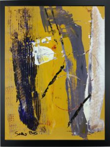 quadro-con-cornice-astratto-giallo-za014