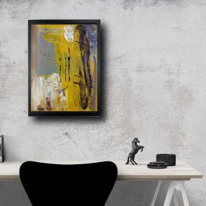 quadro su tela astratto 30x40 con cornice za019