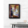 quadro su tela astratto 30x40 con cornice za025 - immagine 2