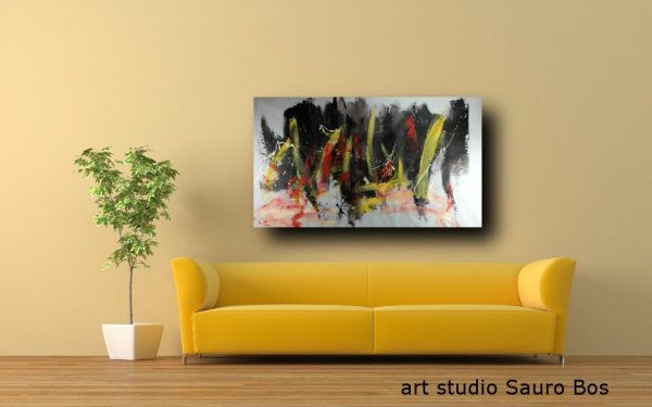 quadro astratto 150x80 per soggiorno - immagine 4