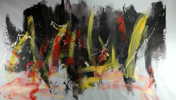 quadro astratto 150x80 per soggiorno - immagine 3
