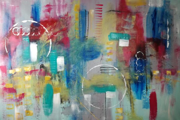 quadro astratto 120x80 per arredamento moderno - immagine 4