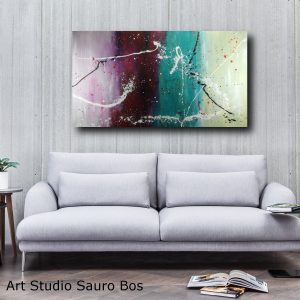 quadro colorato astratto c376 300x300 - dipinto a mano astratto contemporaneo 150x80