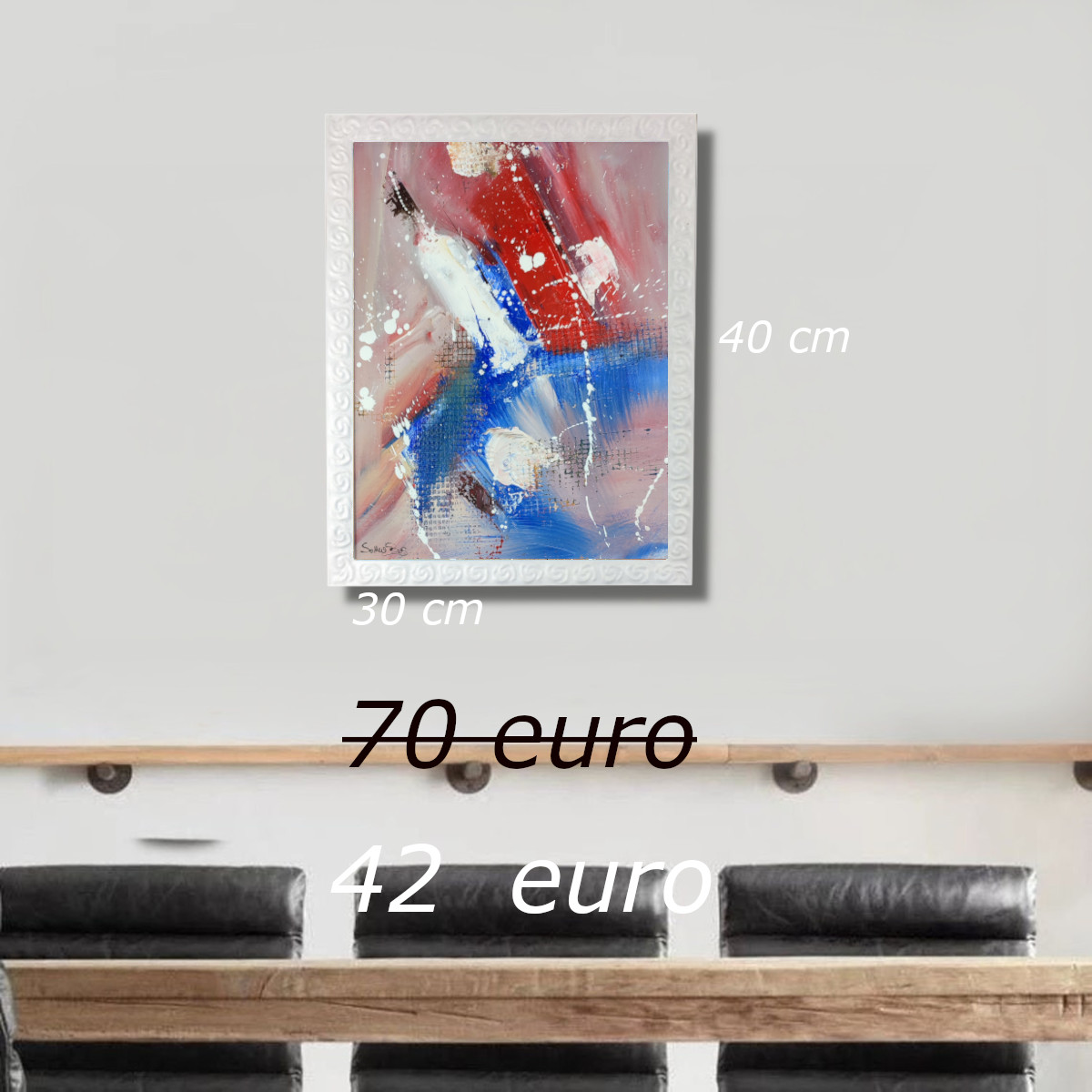 quadri astratti moderni dipinti a mano za085off - quadri 30x40 con cornice in offerta quadri astratti moderni dipinti a mano za085off - quadri 30x40 con cornice in offerta