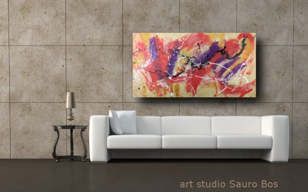 dipinto su tela per arredamento moderno 150x80 - immagine 4