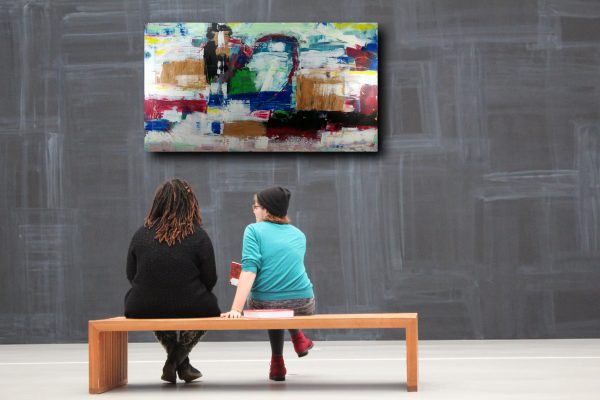 quadro contemporaneo moderno astratto 180x100 - immagine 3