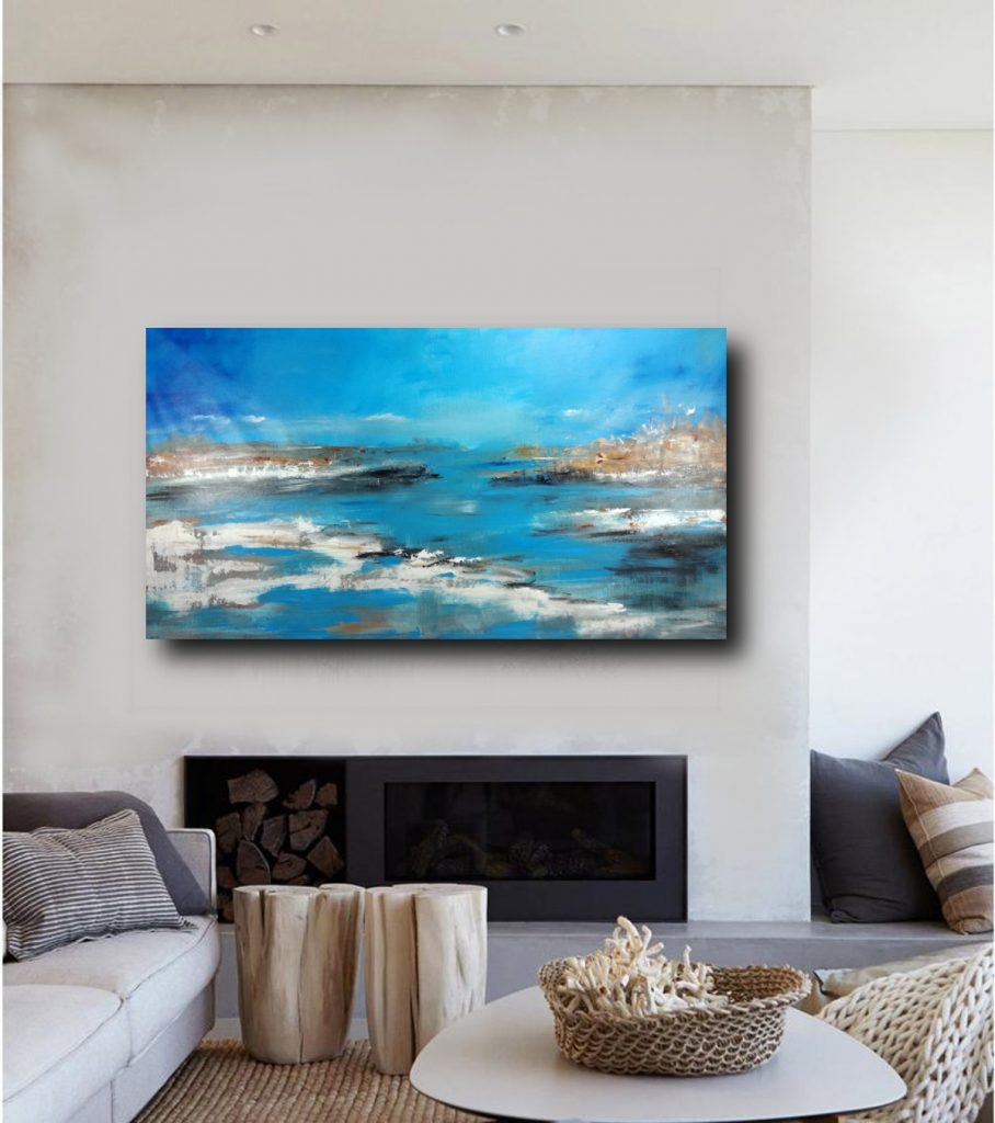 Tableau Sur Toile Caraïbes - Paysage Marin 152x78 Cm - Impression D'art Moderne, Quadri L&C ITALIA