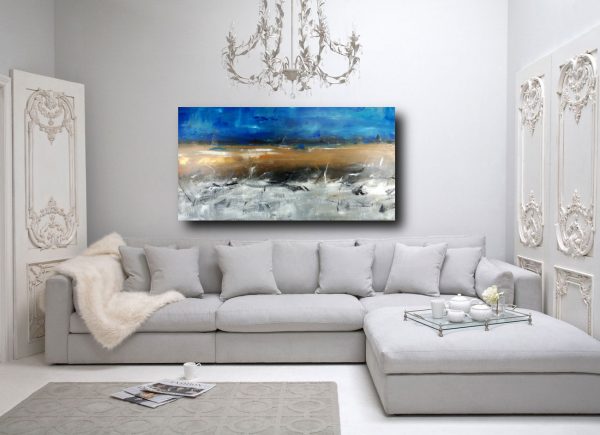 quadro per soggiorno moderno 150x80 - immagine 5