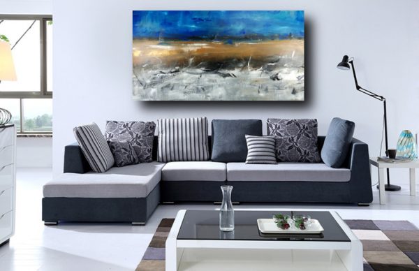 quadro per soggiorno moderno 150x80 - immagine 4