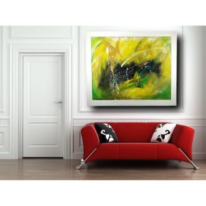 quadro con cornice su mdf c413 2 300x300 - quadri astratti moderni dipinti a mano