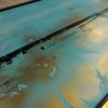 quadro dipinto a mano su tela con cornice oro 120x70 - immagine 6