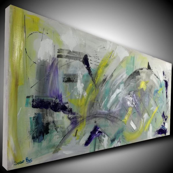 quadro per soggiorno  moderno 150x65 - immagine 2