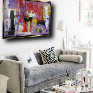quadro-su-tela-con-cornice-oro-c427
