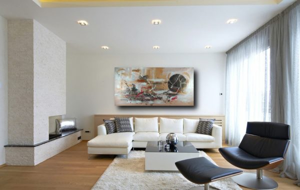 quadro dipinto a mano di grandi dimensioni 200x100 - immagine 3