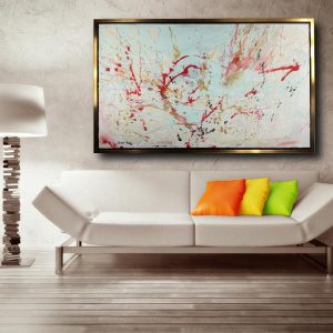 quadro per soggiorno moderno c472 300x300 - quadro astratto dipinto a mano su tela con cornice oro 120x70 (Copia)