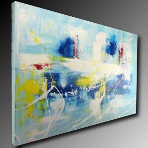quadro astratto grandi dimensioni c489 300x300 - dipinto paesaggio per soggiorno moderno 150x80 con foglia d'oro