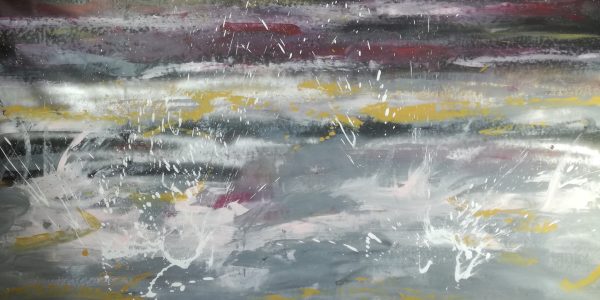 dipinto a mano per soggiorno grandi dimensioni 180x90x4 cm - immagine 2