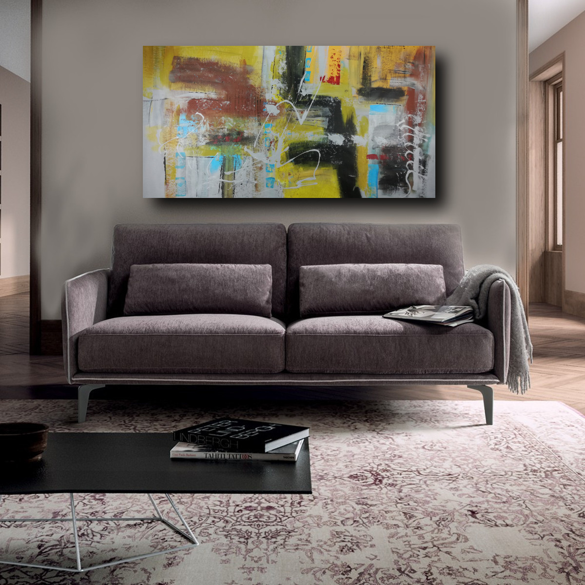 grande quadro dimensioni 150x80 per soggiorno 