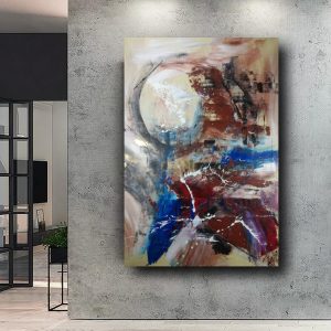 hand-painted on abstract canvas 120x80