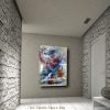 quadro dipinto a mano su tela astratto 120x80 - immagine 5