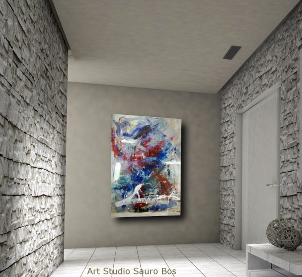 quadro dipinto a mano su tela astratto 120x80 - immagine 5