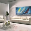 dipinto a mano grande misura per soggiorno dimensioni 180x90x4 - immagine 3