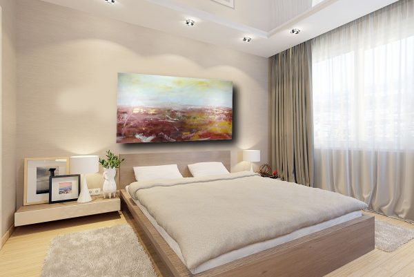 dipinto a mano grande per soggiorno dimensioni 180x90x4-5 - immagine 3