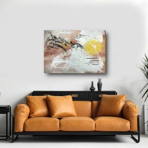 dipinto a mano astratto c548 300x300 - quadro per soggiorno astratto con cornice oro 120x70