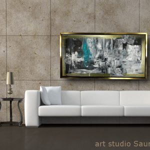 quadro astratto con cornice c558 300x300 - quadro design