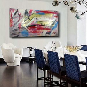 dipinto per soggiorno astratto c613 300x300 - dipinti  grandi su tela 120x120 arredare in modo moderno