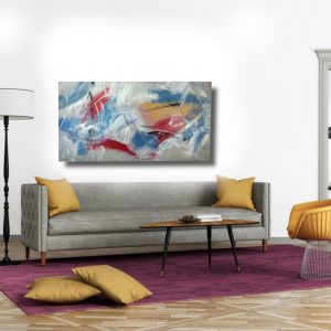 quadri astratti per soggiorno c609 300x300 - painted on canvas with 130x90 frame