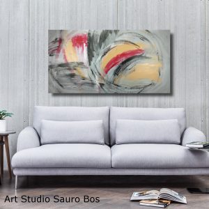 quadro astratto moderno per soggiorno c606 300x300 - dipinto su tela con cornice argento 120x70