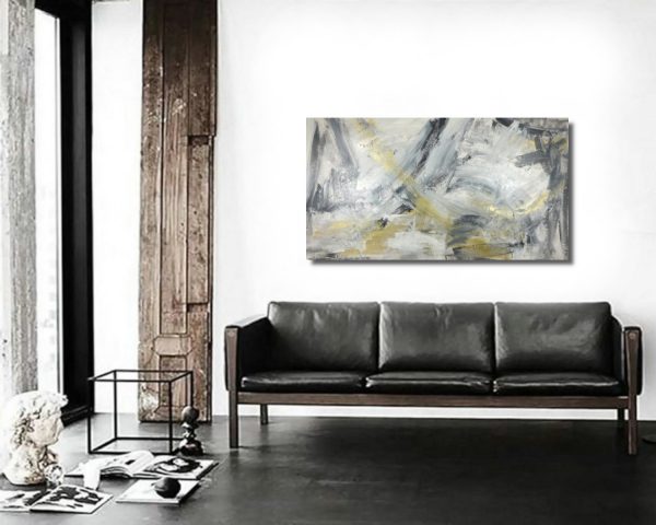 grande dipinto per salotto moderno 150x80 - immagine 5