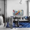 quadro moderno orizzontale per salotto 150x80 - immagine 5