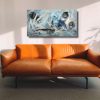 dipinto moderno astratto unico pezzo per salotto 150x80 - immagine 5