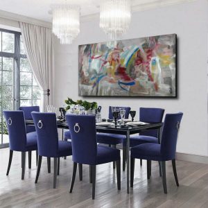 grande dipinto a mano per soggiorno moderno c642 300x300 - quadri astratti per arredamento moderno
