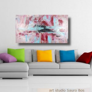 dipinto a mano astratto c656 300x300 - quadro dipinto a mano su tela con cornice argento 120x70