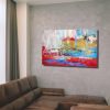 quadri astratti per soggiorno moderno su tela c679 100x100 - reccensioni