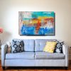 dipinto per soggiorno astratto fatto a mano 120x80-x - immagine 3